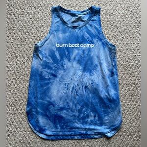 Burn Boot Camp Blue Tie-Dye Tank Top